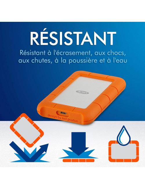 LACIE - Rugged USB-C 2 To...